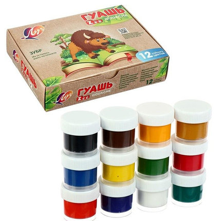 Гуашь 12 цветов, Луч, фото 1