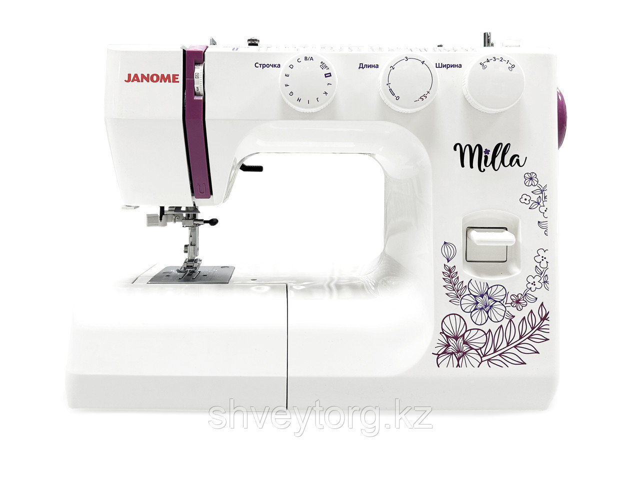 Бытовая электромеханическая швейная машина Janome Milla, фото 1