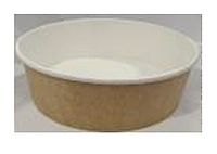 Контейнер бумажный с круглым дном 900 мл Крафт Паперскоп 50шт/уп (12177)