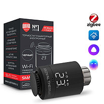 Royal Thermo Smart Heat радиаторлық электронды термостат, қара