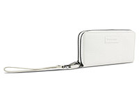 Кошелёк женский BUGATTI Elsa, с защитой данных RFID, белый, воловья кожа/полиэстер, 19х3х10,5 см