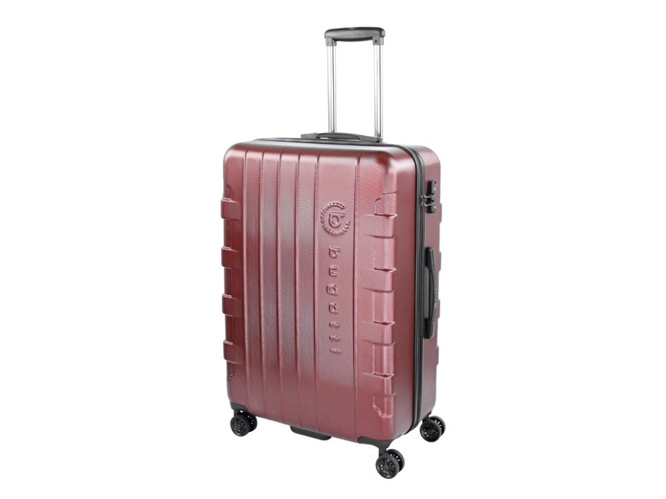Чемодан BUGATTI Galatea, красный, поликарбонат / АБС-пластик, 53х30,5х77 см, 96 л, фото 1