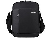 Сумка кросс-боди TORBER, черный, нейлон, 21,5 х 17 х 6 см