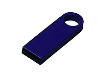 USB 2.0-флешка на 64 Гб с мини чипом и круглым отверстием, синий