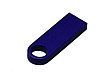 USB 2.0-флешка на 16 Гб с мини чипом и круглым отверстием, синий, фото 3