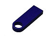 USB 2.0-флешка на 4 Гб с мини чипом и круглым отверстием, синий, фото 2