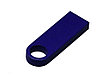 USB 2.0-флешка на 512 Мбайт с мини чипом и круглым отверстием, синий, фото 3