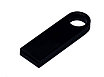 USB 2.0-флешка на 512 Мбайт с мини чипом и круглым отверстием, черный, фото 3