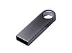 USB 2.0-флешка на 512 Мбайт с мини чипом и круглым отверстием, серебристый, фото 3