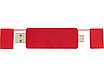 Mulan Двойной USB 2.0-хаб, красный, фото 3