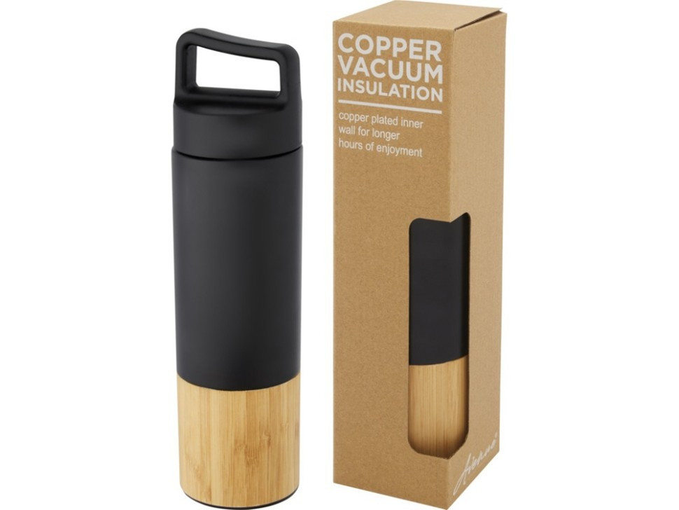 Torne Бутылка из нержавеющей стали объемом 540 мл с медной вакуумной изоляцией и внешней стенкой из бамбука,, фото 1