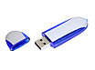 Флешка 3.0 промо овальной формы, 64 Гб, серебристый/синий, фото 2