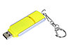 Флешка 3.0 промо прямоугольной формы, выдвижной механизм, 128 Гб, желтый, фото 2
