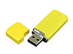 Флешка 3.0 промо прямоугольной формы c оригинальным колпачком, 128 Гб, желтый, фото 2