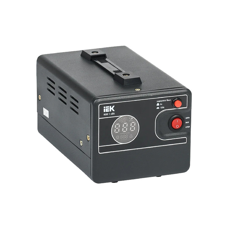 Стабилизатор напр. 1-ф. переносн. 1кВА HUB IEK E-PRO