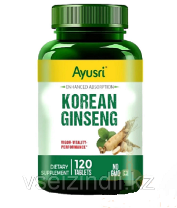 Корейский женьшень (Korean ginseng AYUSRI), 120 таб, фото 1