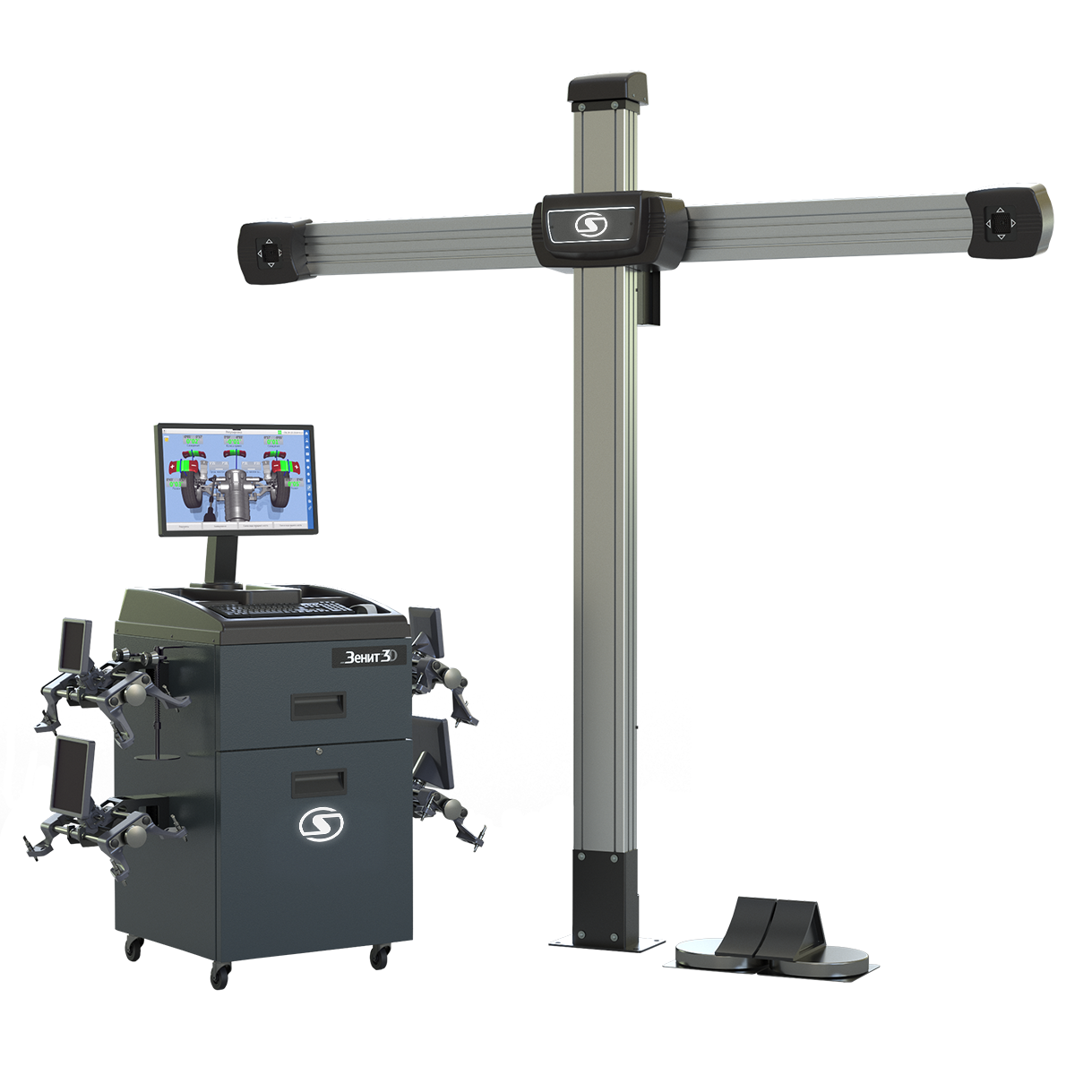 СТЕНД РЕГУЛИРОВКИ РАЗВАЛА СХОЖДЕНИЯ SIVIK ЗЕНИТ-3D ТЛ2КС