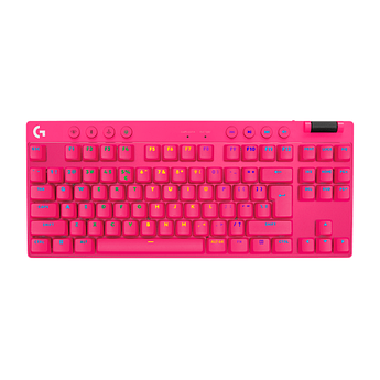 LOGITECH G PRO X TKL LIGHTSPEED Mechanical Gaming Keyboard - MAGENTA - US INT'l - TACTILE