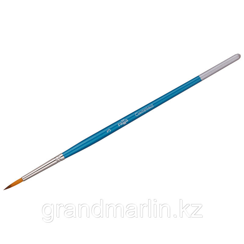 Кисть синтетика Гамма, круглая №03, фото 1