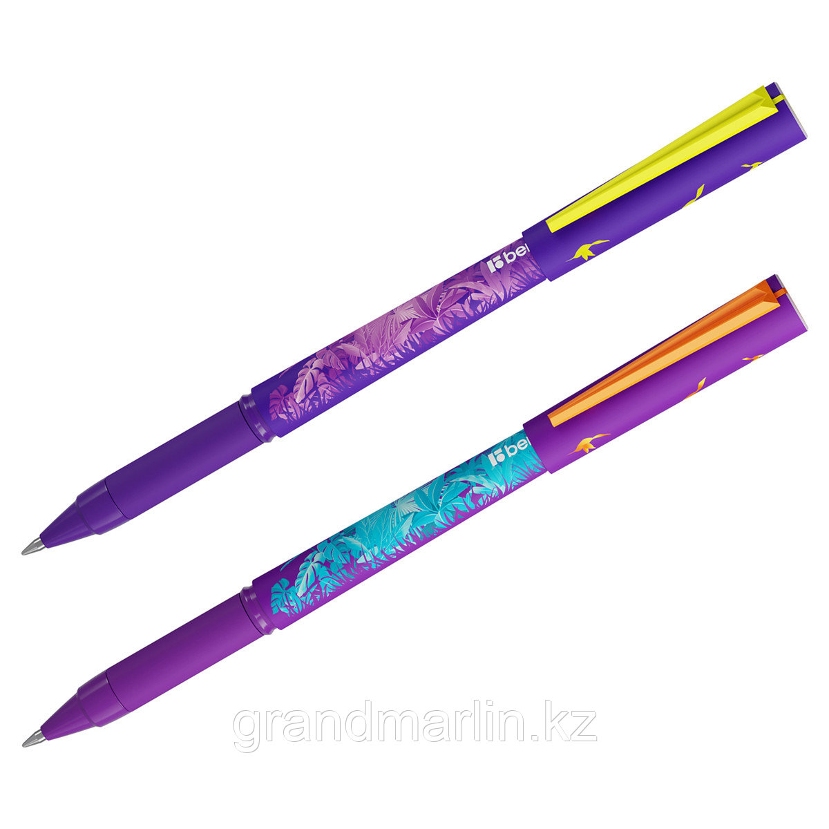 Ручка шариковая Berlingo "Flower Art" синяя, 0,7мм, грип, рисунок на корпусе, ассорти, фото 1