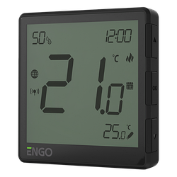 Умный термостат ZigBee, 230В, чёрный