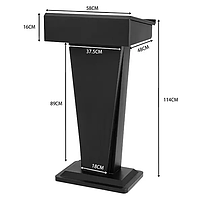 Металлическая трибуна (цвет черный)