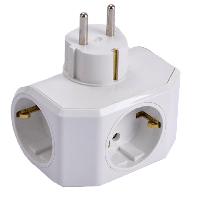 Накладная тройная розетка с заземлением Viko(90303003)