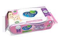 Влажные салфетки Flovell с крышкой 72шт.