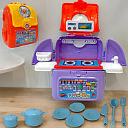 808-12 Мини кухня в сумке 2в1 Storage bag 2 вида цена за 1шт 14*10смм, фото 3