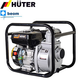Мотопомпа Huter МР-80 (Ø 80 мм |  л/мин 1300 | л.с.7 | Высота напора, м 32 | Глубина, м 8 | для чистой воды)