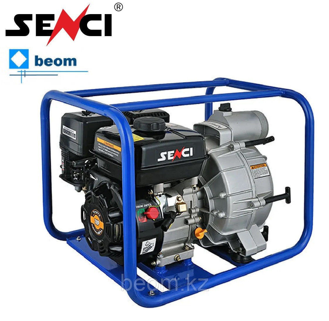 Мотопомпа Senci SCWT80 (Ø 80 мм | л/мин 700 | л.с 7.5 | Высота напора, м 26 | Глубина, м 7 | для грязной воды)