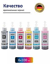 Чернила Комплект 6 цветов (BK,C,M,Y,LC,LM) 100ml, фото 3