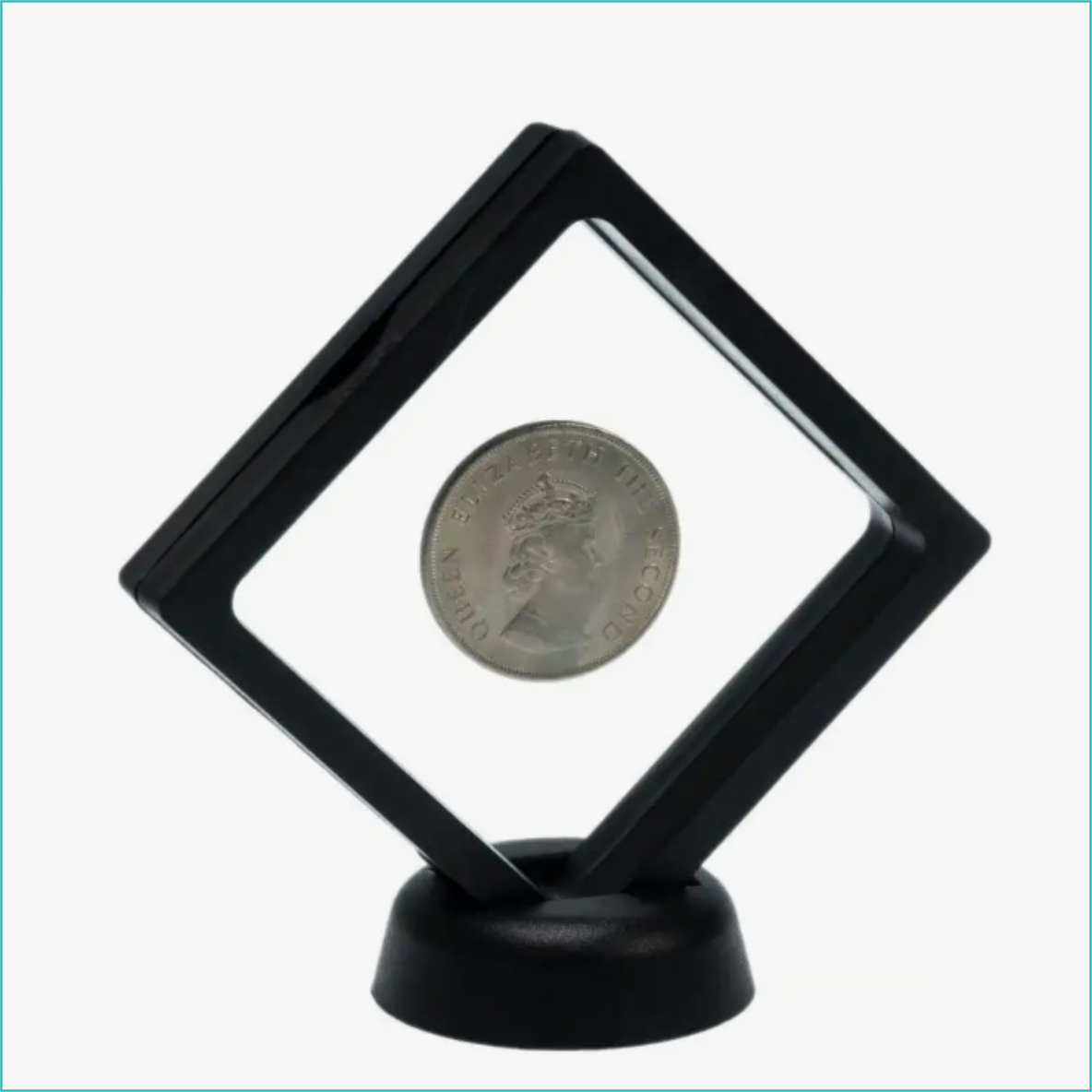 Футляр для монет и предметов коллекционирования (11x11см) черный, фото 1