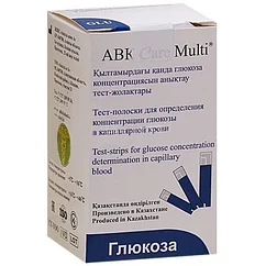 Тест-полоски глюкозы для ABK Care Multi №50