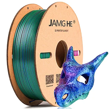 Silk Magic PLA - (Dark Red, Green, Blue ) Filament 1.75 mm