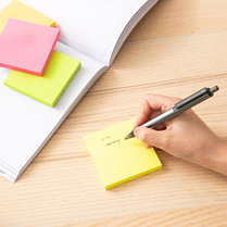 Клейкие листики DELI 76 х 76 мм, 4 неоновых цвета, 400 листов, фото 3