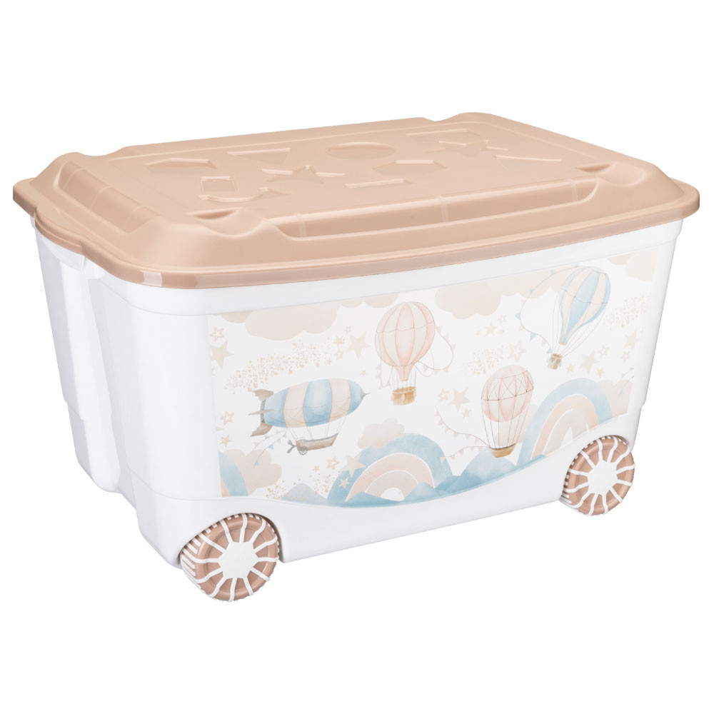 Ящик для игрушек на колесах "Воздушные Шары" Бытпласт, фото 1