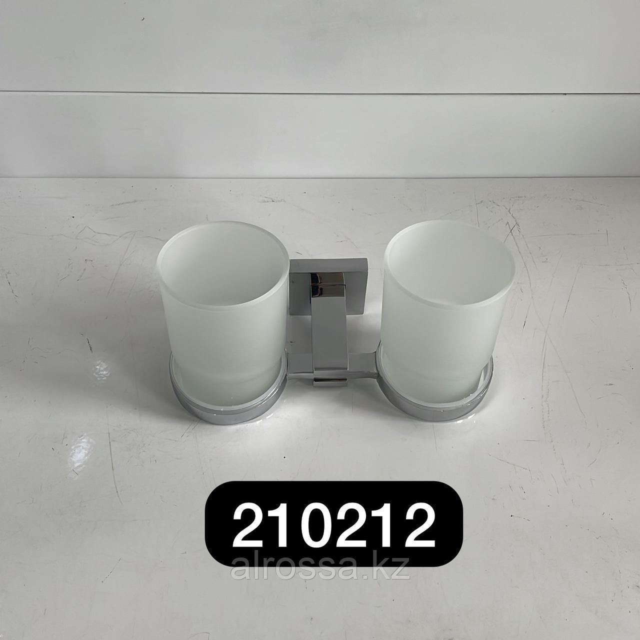 Стакан для зубной щетки стеклянный 210212 Хром, фото 1
