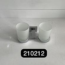 Стакан для зубной щетки стеклянный 210212 Хром