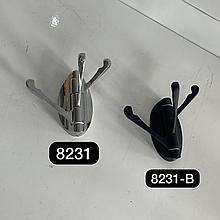 Вешалка крючок настенная, 3 крючка 8231 Хром