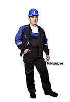 Рабочий костюм Мега-Фаворит летний темно-синий : куртка, п/к 100% Х/Б