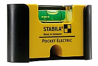 18115 STABILA Уровень тип Pocket Electric (1гориз. точн. 1мм/м) с чехлом на пояс на блистере
