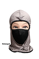 Подшлемник летний трикотажный серый