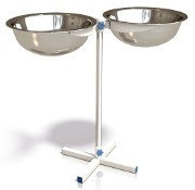 Подставка под таз, в комплекте два таза