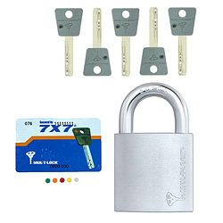Замок навесной MUL-T-LOCK G55 7x7 (5ключей)