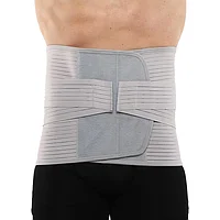 Пояс корсет для поддержки поясницы с металлическими вставками