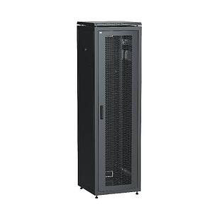 ITK Шкаф сетевой 19" LINEA N 42U 600х800 мм перфорированная передняя дверь черный IEK E-PRO