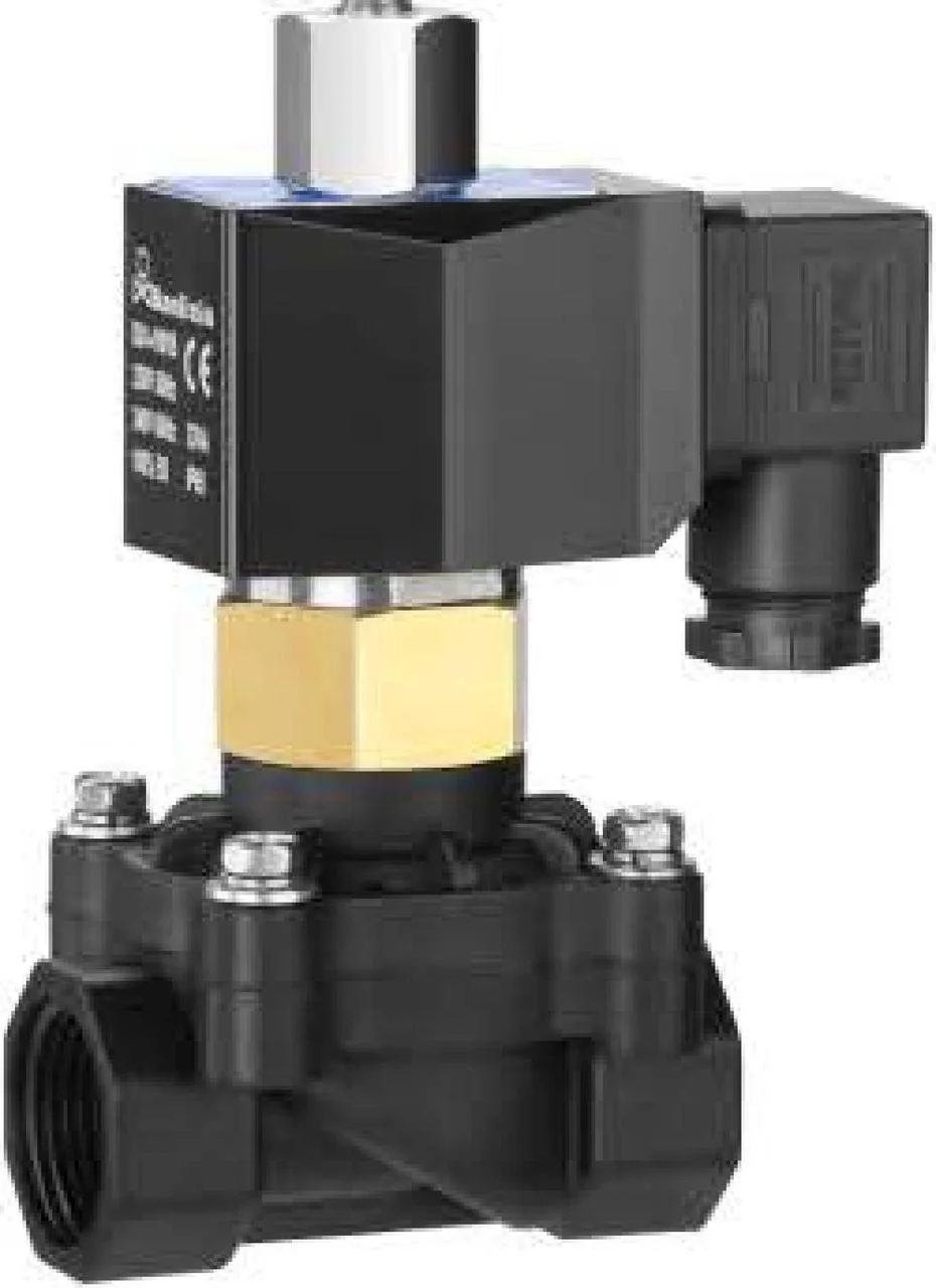 Соленоидный вентиль прямого действия SANLIXIN 1/2" NO (ZS2DF02N7D15, plastic, 0-5 bar, 220V), фото 1