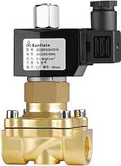 Соленоидный вентиль прямого действия SANLIXIN 2" NO (ZS2AF02N1K50, BRASS, 0-5 bar, 220V)