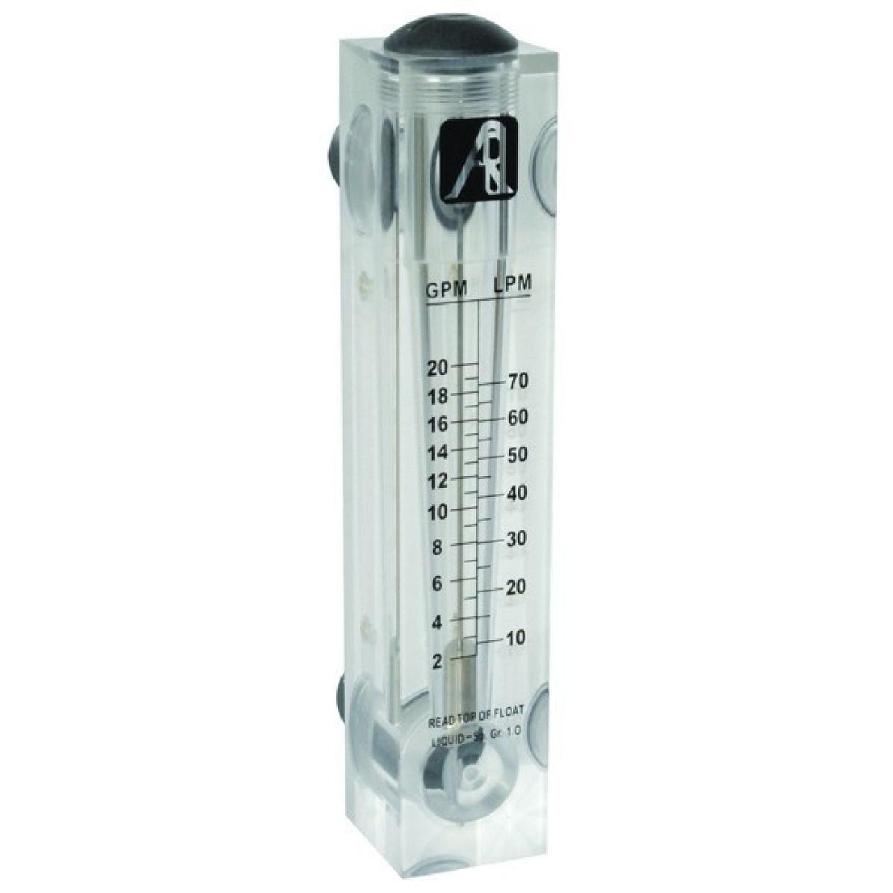 Ротаметр панельного типа модели FM-40 (4-40GPM), фото 1